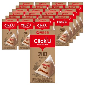 클릭유 커피우유, 200ml, 24개