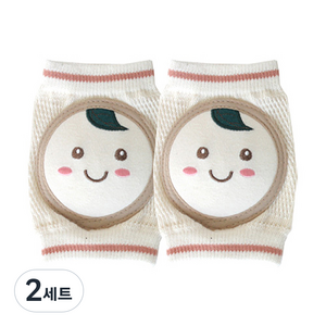 베이슈 오가닉 무릎보호대, 스마일 베이비, 2세트