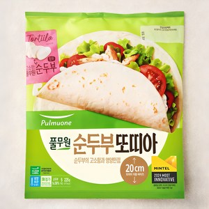 풀무원 순두부 또띠아 지름 20cm 5입, 225g, 1개