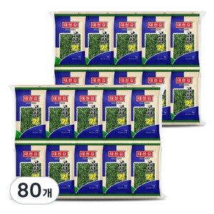 대천김 곱창 도시락김 5g, 80개