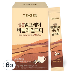 티젠 실론 얼그레이 바닐라 밀크티, 15g, 20개입, 6개