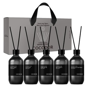 코코도르 그란데 디퓨저 + 섬유스틱 7p, 블랙체리+에이프릴프레쉬+양재동꽃시장+숲속새벽공기+북스토어인더우드, 500ml, 5개