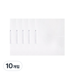 모닝글로리 2000 원터치 클립화일 A4, 화이트, 10개입
