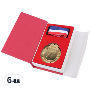 파티해 1등 금메달 고급 메달 케이스 세트, 6세트