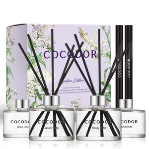 코코도르 시그니처 디퓨저, 우디호텔, 200ml, 4개
