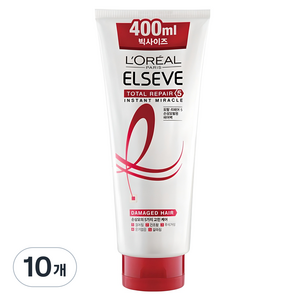 로레알파리 엘세브 토탈 리페어 5 인스턴트 미라클 헤어팩, 400ml, 10개