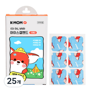 케이맘 아이스겔 밴드 1회용 반창고 18p, 24g, 25개