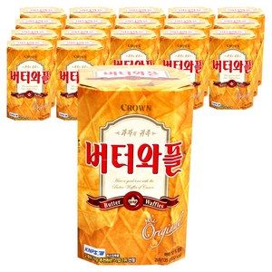 크라운 버터와플, 135g, 18개