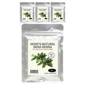 모미스 네츄럴 인디아 헤나 100g, 케미컬블랙, 4개
