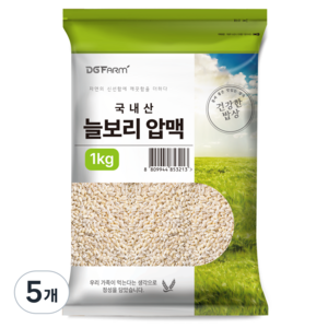 대구농산 건강한밥상 국내산 늘보리 압맥, 1kg, 5개