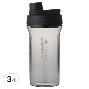 락앤락 프로 트라이탄 쉐이킷보틀 ABF944BLK, 블랙, 850ml, 3개
