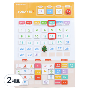 맘스보드 한영 NEW 캘린더 세트, 2세트, 108피스