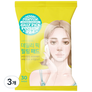 [비건뷰티] 아리얼 데일리 픽 필링패드, 30매입, 3개