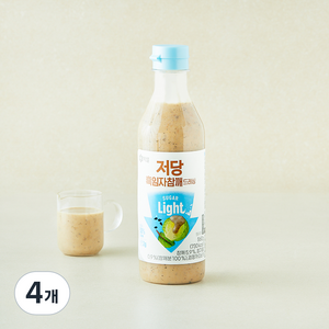 백설 저당 흑임자 참깨 드레싱, 560g, 4개