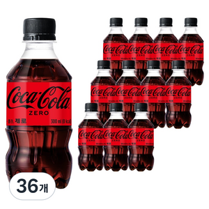 코카콜라 제로, 300ml, 36개