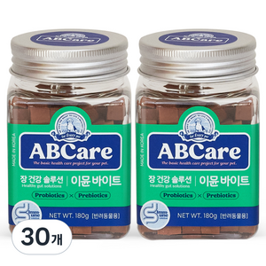 에이비씨케어 반려동물 바이트 영양제, 180g, 장건강/유산균, 30개