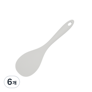 실리팟 프리미엄 실리콘 밥주걱, 그레이, 6개
