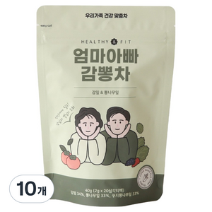 우리꽃연구소 헬시앤핏 엄마아빠 감뽕차 삼각티백, 2g, 10개, 20개입