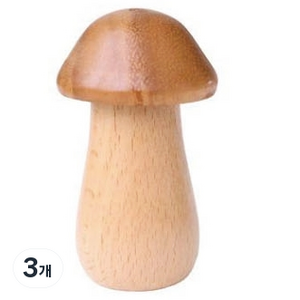 스미스브라더스 버섯 모양 나무 이쑤시개 통, 3개
