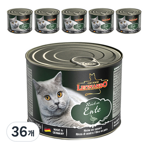 레오나르도 어덜트 고양이 습식사료, 오리, 200g, 36개