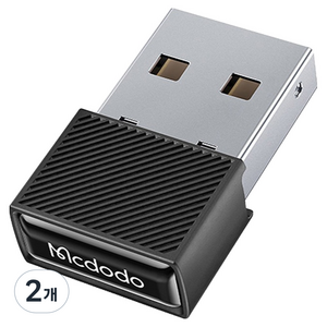 맥도도 블루투스 5.1 미니 USB 동글, OT-1580, 블랙, 2개