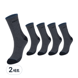 네파 남성용 퍼포먼스 쿠션 등산 장목 양말 5족 세트 NPCPFCRL, 그레이(NPCPFCRL-GR5), 2세트