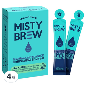 미스티브루 과테말라 안티구아 커피스틱, 25ml, 20개입, 4개