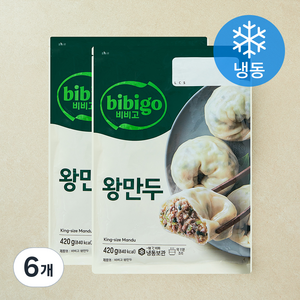 비비고 왕만두 (냉동), 420g, 6개