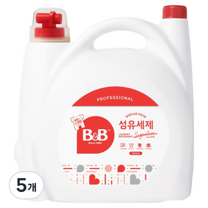 비앤비 섬유세제 시그니처향, 5.5L, 5개