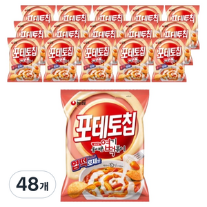 포테토칩 엽떡로제맛, 55g, 48개