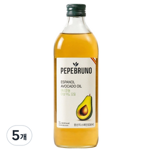 페페브루노 에스파뇰 아보카도 오일, 5개, 1L