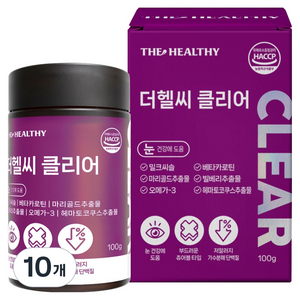 이수펫 더헬씨 강아지 클리어 영양제 100g, 10개, 눈물개선/눈건강, 45정