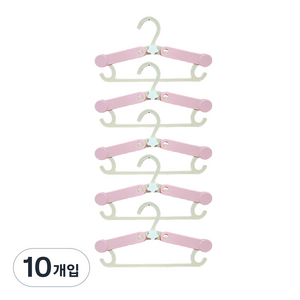 센스이따 크기 조절가능 옷걸이, 03 핑크, 10개입