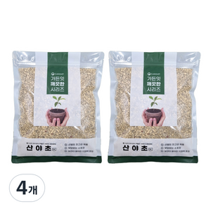 가든잇 소포장 깨끗한 산야초 흙 세립, 4개, 2L