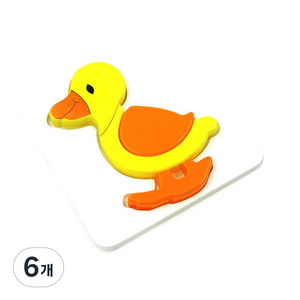 원목동물 입체퍼즐 오리, 6개
