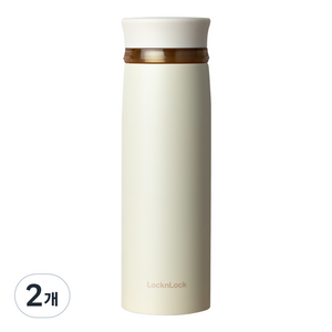 락앤락 뉴 페더 라이트 링 텀블러, 화이트, 2개, 450ml