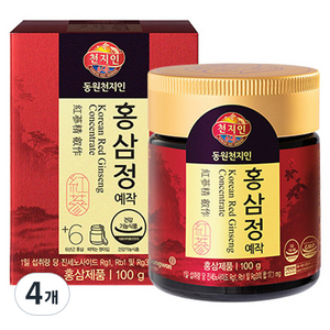 천지인 홍삼정 예작, 100g, 4개