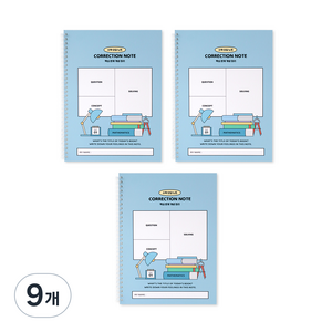 인디고어린이 초등 학교생활 스프링 수학오답노트 개념정리, 블루, 9개