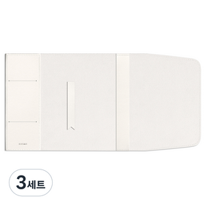소이믹스 러브썸 가죽 북커버 + 북마크 세트 멀티 M, 아이보리, 3세트