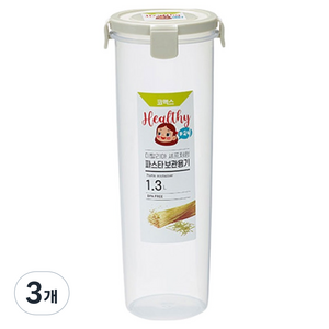 코멕스 이탈리아 셰프처럼 파스타보관용기 1.3L, 3개