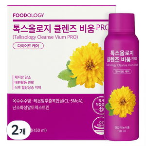 푸드올로지 톡스올로지 클렌즈 비움 PRO, 450ml, 2개