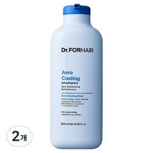 닥터포헤어 딥 클린 탈모완화 쿨링 샴푸, 500ml, 2개