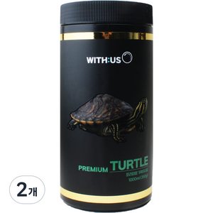 위더스 프리미엄 거북이 사료, 350g, 2개