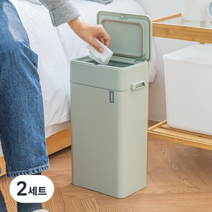 프랑코홈 모노스탠드 휴지통 10L + 봉투 50p 세트, 민트그린