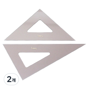 산키스 삼각자 30cm, 혼합 색상, 2개