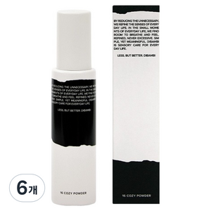 디밤비 퍼퓸 스프레이 16 Cozy Powder, 6개, 80ml