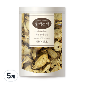 한방선생 국산 감초, 100g, 5개