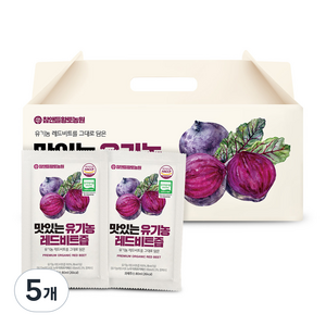 참앤들황토농원 자연을 담은 맛있는 레드비트즙, 2.4L, 5개