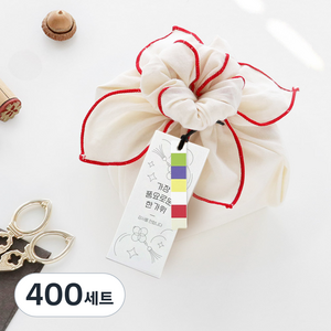 헬로우모리스 추석 라인 택 세트, 혼합색상, 400세트