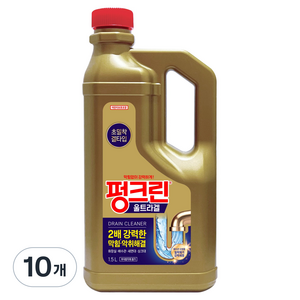 펑크린 울트라겔 배수관 세정제, 1.5L, 10개